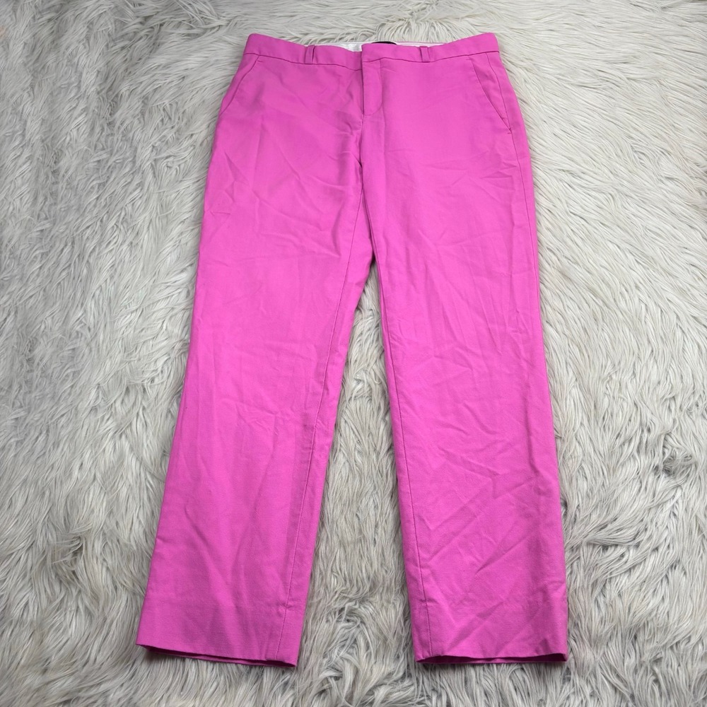 Banana Republic Women's 4 Bubble Gum Pink Avery Ankle Trouser Pant Office Barbie